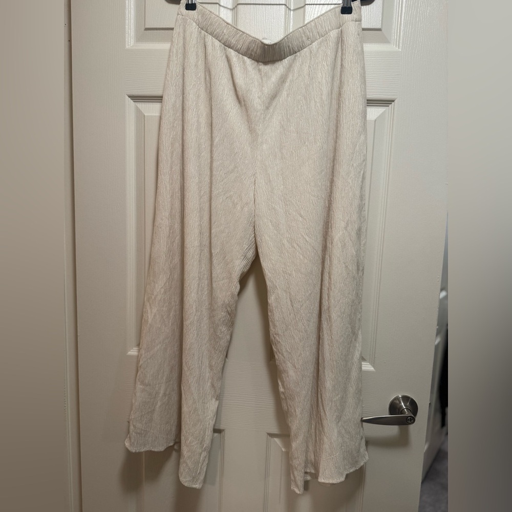 Abercrombie & Fitch Off-White Wide-Leg Pants - Picture 13 of 16